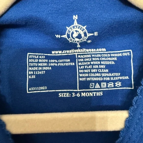 University of Kentucky Blue Tutu Onesie - Picture 3 of 3